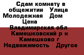 Сдам комнату в общежитии › Улица ­ Молодежная › Дом ­ 11 › Цена ­ 3 500 - Владимирская обл., Камешковский р-н, Камешково г. Недвижимость » Другое   